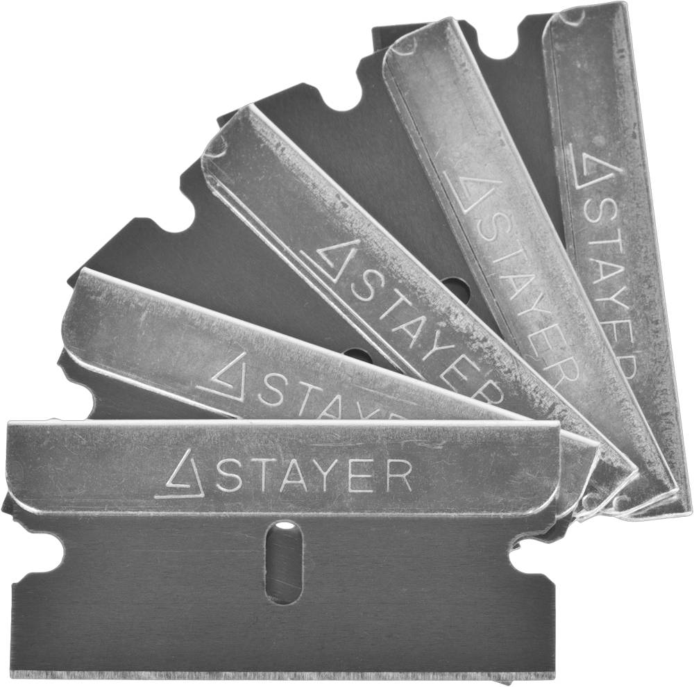 08549-S5_z01 Лезвия STAYER "MASTER" сменные для скребков арт. 0853, 08533, 08535, тип Н01, 40мм, 5шт
