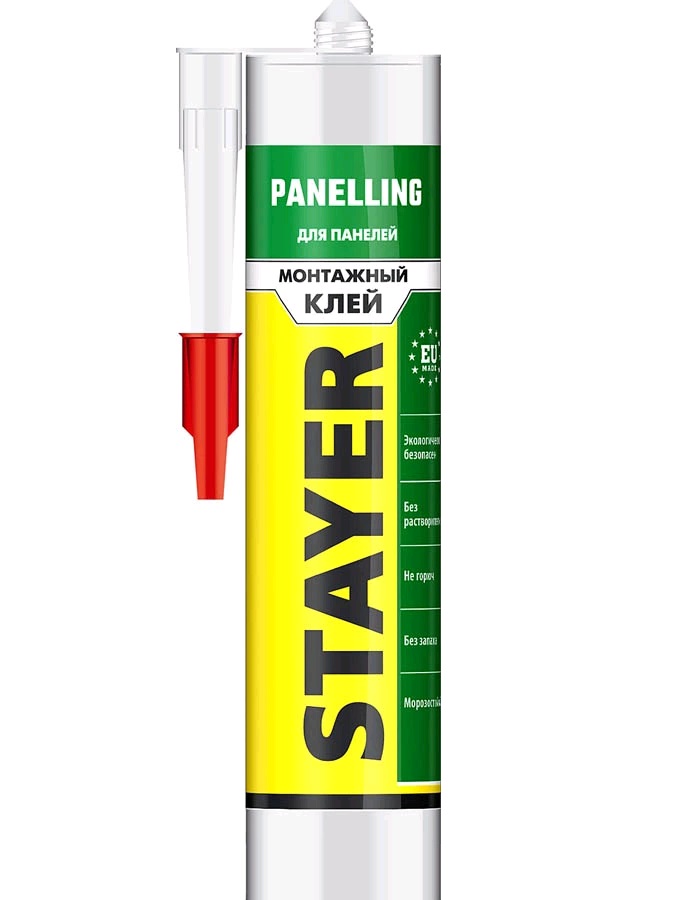 41327 Клей монтажный STAYER Professional, для молдингов и панелей, 280мл