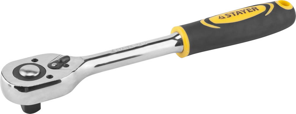 27786-1/2 Трещотка для торцовых головок STAYER "PROFI", Сr-V сталь, 45 зубцов, 1/2"