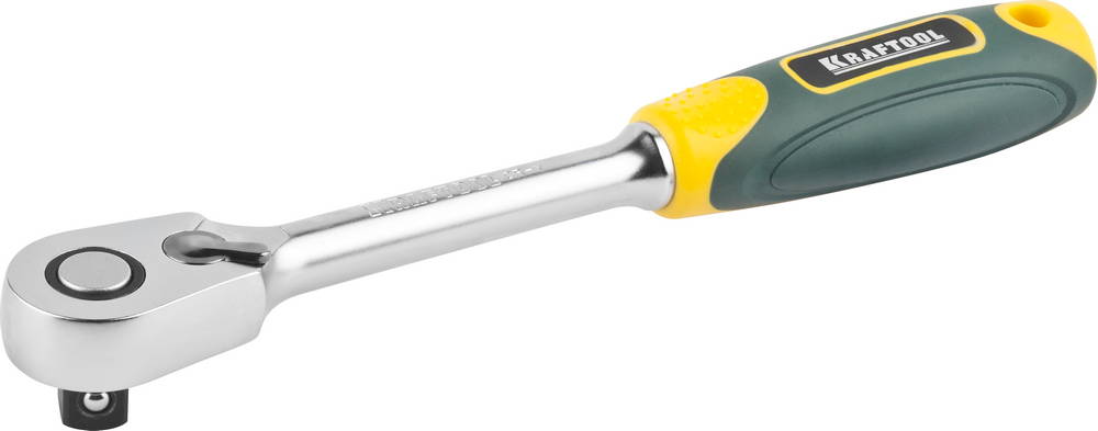 27794-1/2_z02 Трещотка для торцовых головок KRAFTOOL "PRO", Сr-V сталь, 60 зубцов, 1/2"
