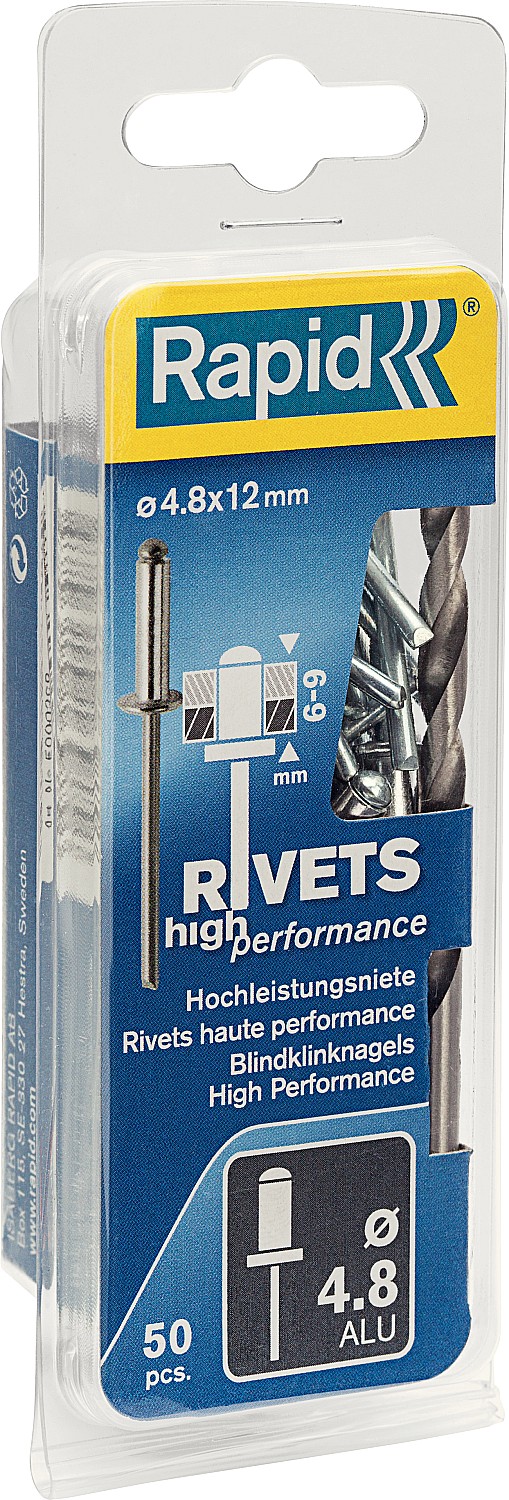 5000388 RAPID заклепка из алюминия d4.8x12мм, 50 шт