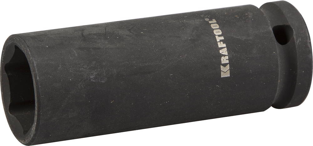 27942-21_z01 Торцовая головка KRAFTOOL "INDUSTRIE QUALITAT" ударная, удлиненная (1/2"), FLANK, Cr-Mo, фосфатированная, 21 мм