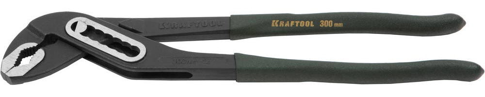 22359-32 Клещи KRAFTOOL "EXPERT" переставные, CrV, коробчатый шарнир, захват до 48мм / 1 1/2", 300мм