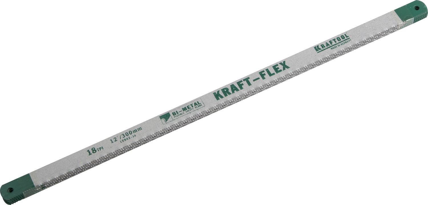 15942-18-S50 Полотно "KRAFT-FLEX" по металлу, KRAFTOOL Bi-Metal, 18TPI, 300 мм, 50 шт