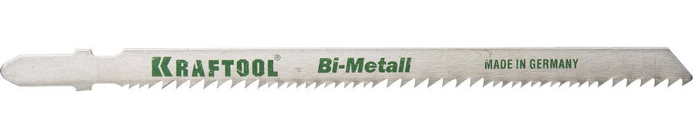 159505-U Полотна KRAFTOOL, T345XF, для эл/лобзика, Bi-Metall,универ.: по нерж.стали, дереву с гвоздями, EU-хвост., шаг 1,8-2,5мм, 110мм, 2шт