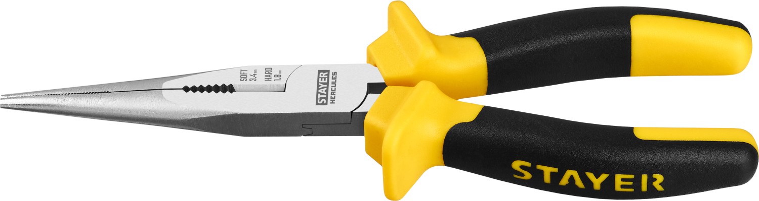 2203-3-20 Тонкогубцы 200 мм, STAYER Professional, HERCULES