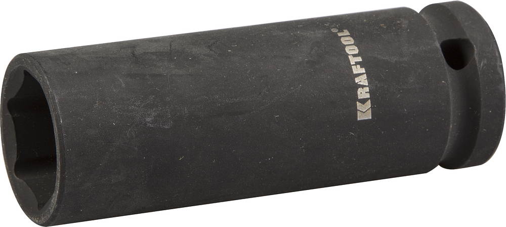 27942-19_z01 Торцовая головка KRAFTOOL "INDUSTRIE QUALITAT" ударная, удлиненная (1/2"), FLANK, Cr-Mo, фосфатированная, 19 мм
