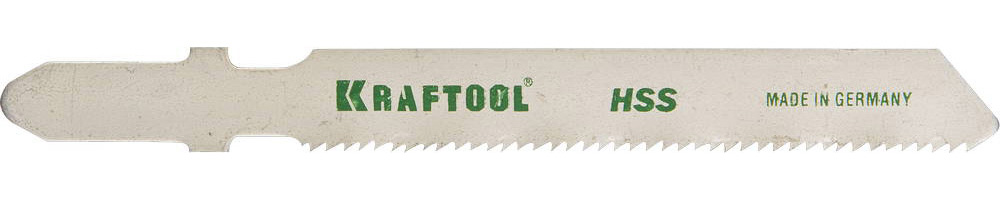 159551-1.2-S5 Полотна KRAFTOOL, T118A, для эл/лобзика, HSS, по металлу (1,5-2мм), EU-хвост., шаг 1,2мм, 55мм, 5шт