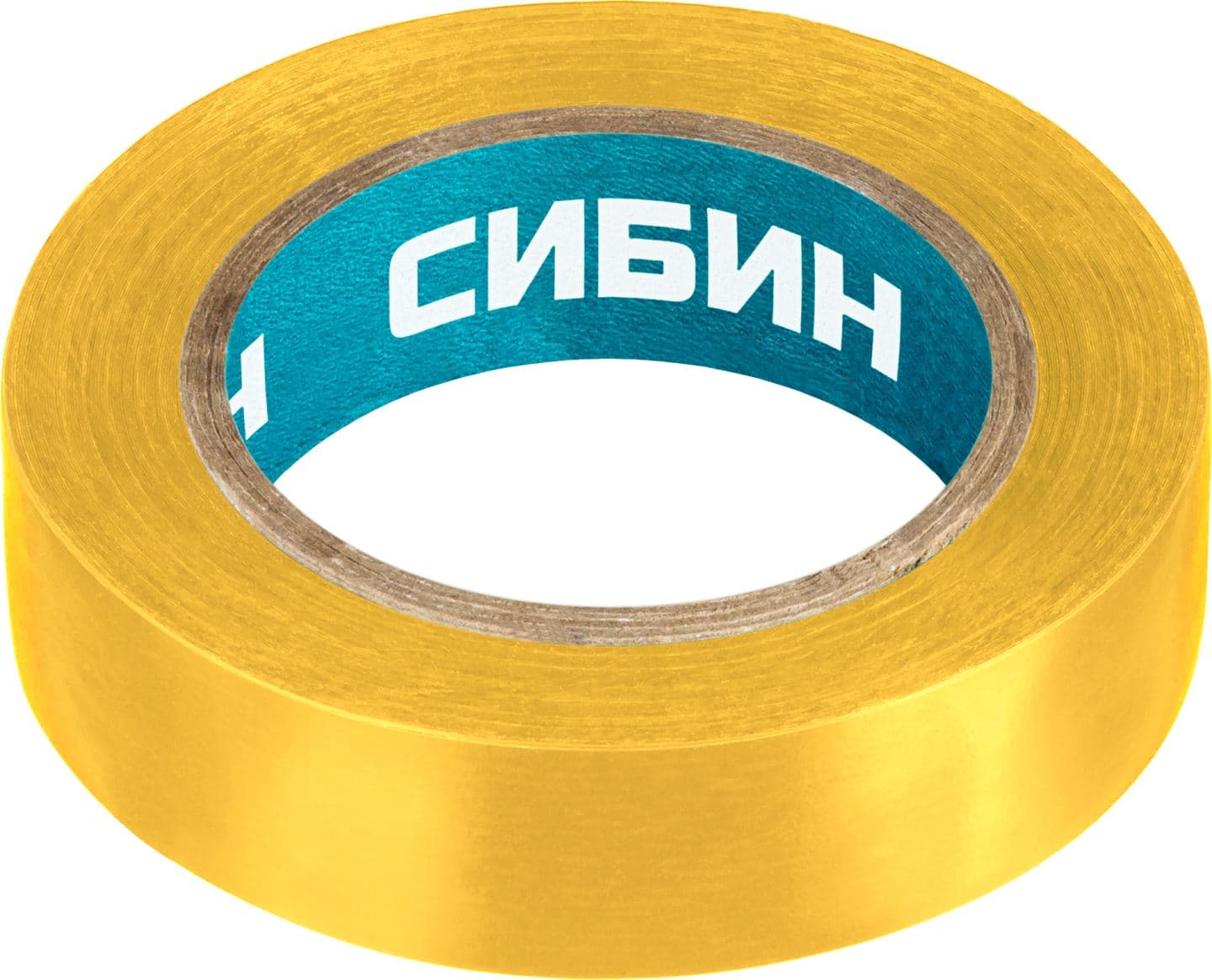 1235-5 СИБИН ПВХ изолента, 10м х 15мм, желтая