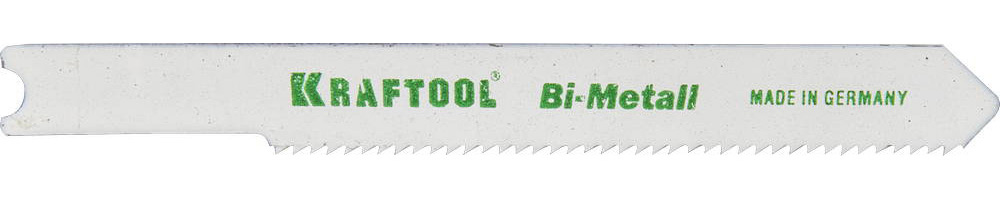 159655-1,2 Полотна KRAFTOOL, U118AF, для эл/лобзика, Bi-Metall, по металлу (1,5-2мм), US-хвост., шаг 1,2мм, 55мм, 2шт