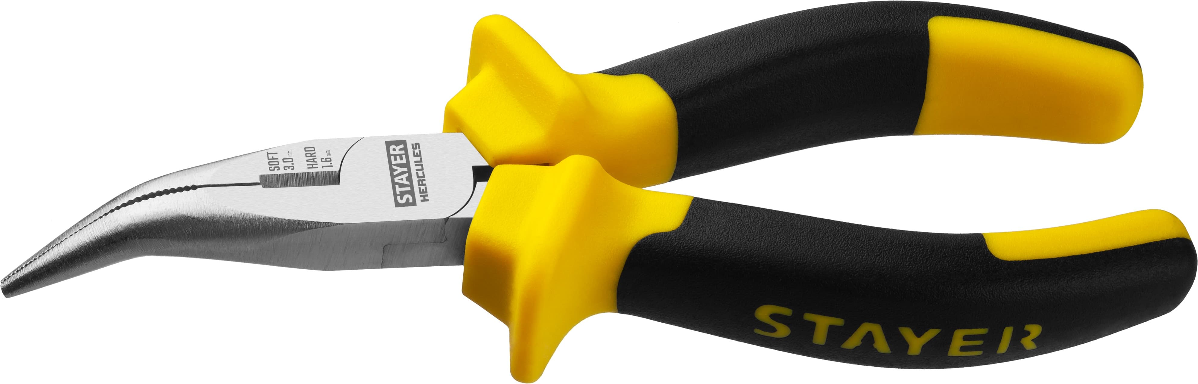 2203-4-16_z02 Тонкогубцы изогнутые HERCULES, STAYER Professional 160мм