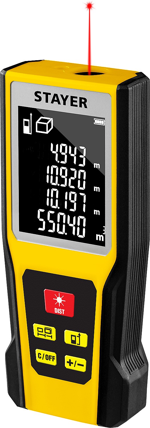 34957_z01 Дальномер лазерный, "LDM-60 ", дальность 60 м, 5 функций, STAYER Professional