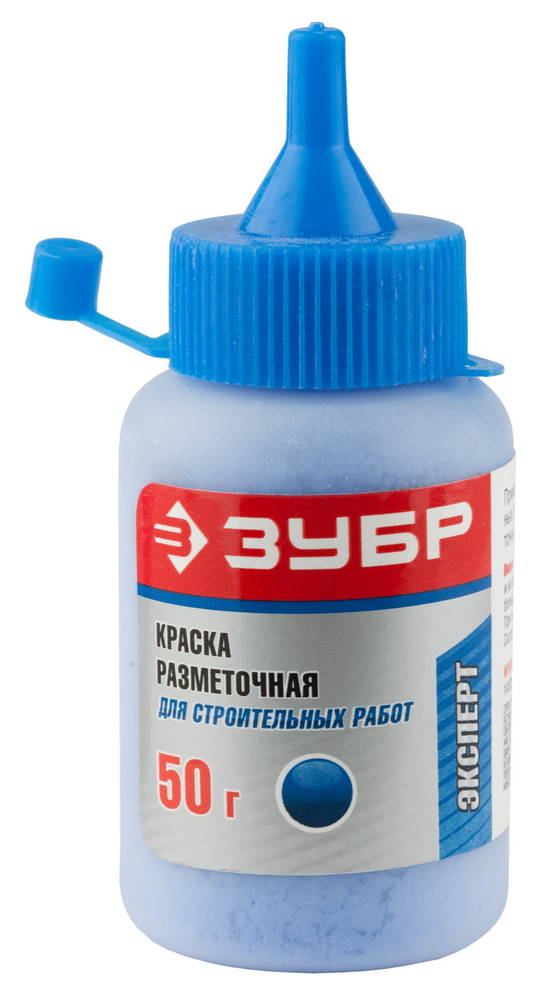 4-06405-1_z01 Краска ЗУБР разметочная для строительных работ, синяя, 50г