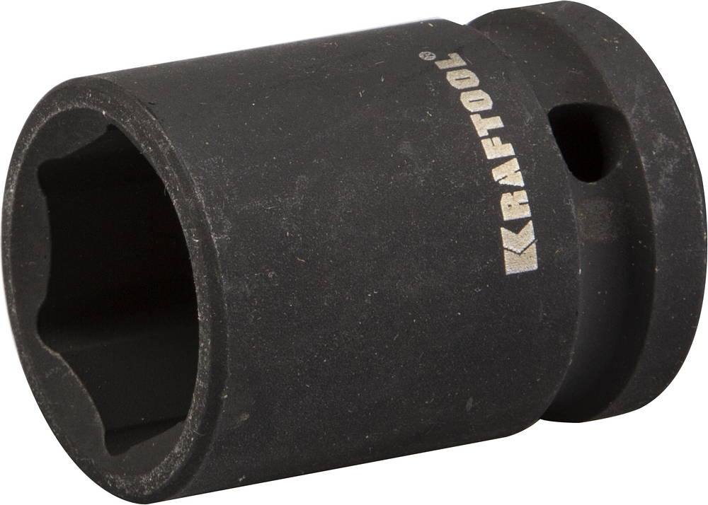27940-19_z01 Торцовая головка KRAFTOOL "INDUSTRIE QUALITAT" ударная (1/2"), FLANK, Cr-Mo, фосфатированная, 19 мм