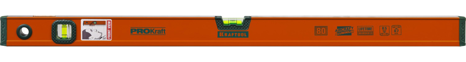 34721-080_z01 Kraftool PROKraft 800 мм, сверхпрочный уровень с зеркальным глазком