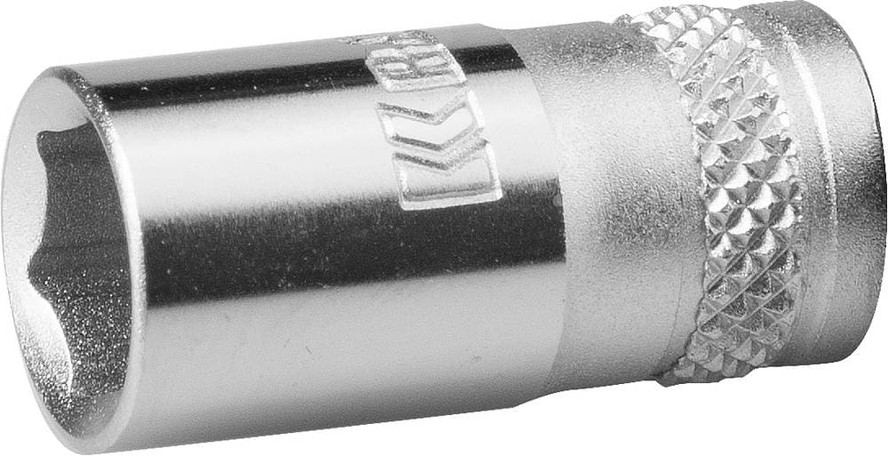 27815-08_z01 Торцовая головка KRAFTOOL "INDUSTRIE QUALITAT", Cr-V, FLANK, хромосатинированная, 1/4", 8 мм