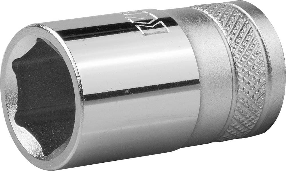 27805-14_z01 Торцовая головка KRAFTOOL "INDUSTRIE QUALITAT", Cr-V, FLANK, хромосатинированная, 1/2", 14 мм