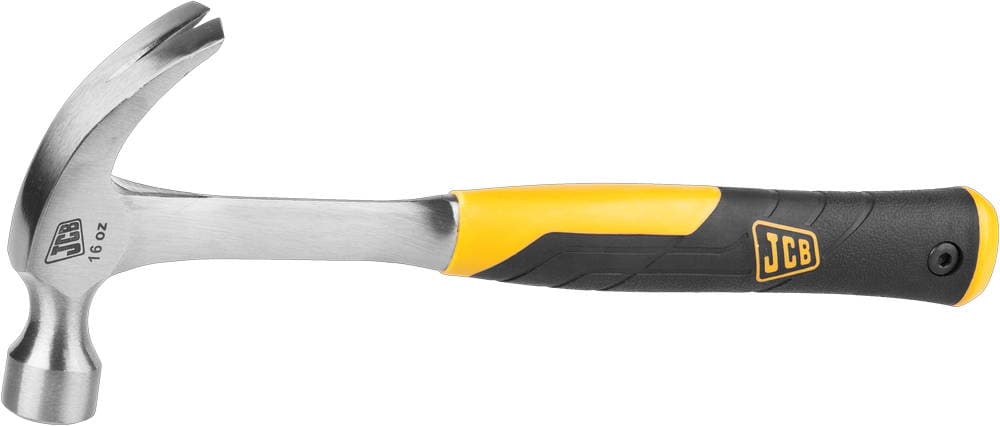JHM003 Молоток-гвоздодер JCB цельнокованый, двухкомпонентная виброгасящая рукоятка, 450г