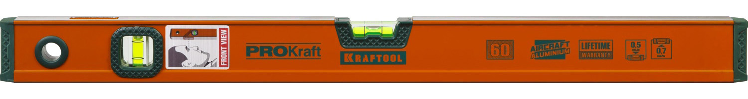 34721-060_z01 Kraftool PROKraft 600 мм, сверхпрочный уровень с зеркальным глазком