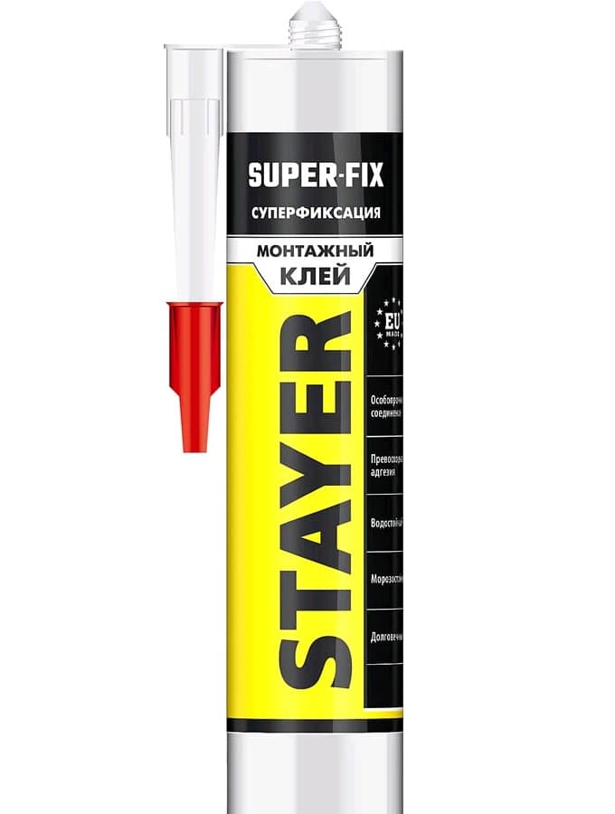 41323 Клей монтажный STAYER Professional, суперсильный, 280мл