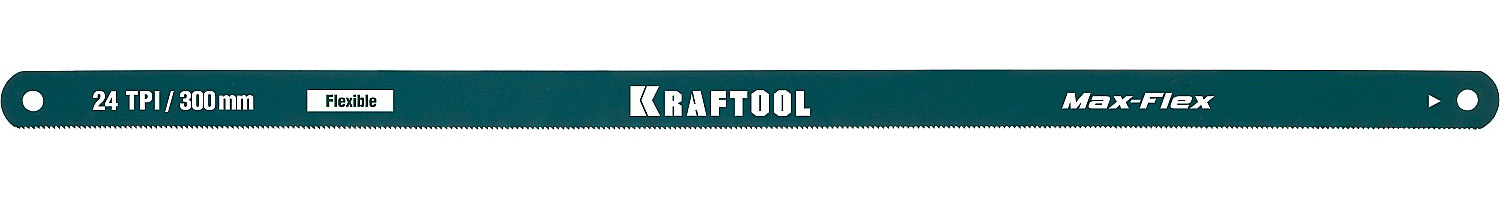 15941-24-S10 Полотно гибкое Max Flex, KRAFTOOL 15941-24-S10, безопасное, с волнообразной разводкой, 24 TPI, 10шт, 300мм