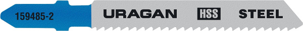 159485-2_z02 Полотна URAGAN T118B, по металлу, HSS, T-хвост, шаг 2мм, 75/50мм, 2шт,