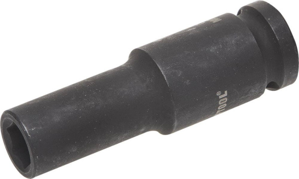 27942-11_z01 Торцовая головка KRAFTOOL "INDUSTRIE QUALITAT" ударная, удлиненная (1/2"), FLANK, Cr-Mo, фосфатированная, 11 мм