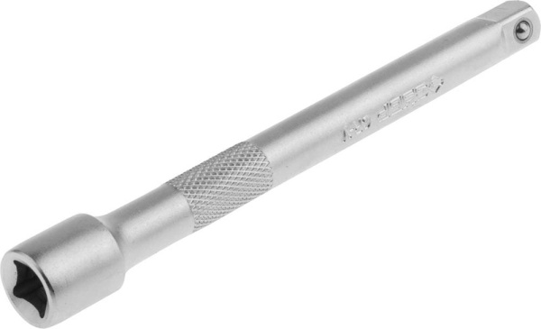 27722-100 Удлинитель ЗУБР "МАСТЕР" для торцовых головок (1/4"), Cr-V, хроматированное покрытие, 100мм