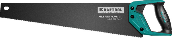 15205-50 Ножовка для точного реза "Alligator BLACK", 500 мм, 11 TPI 3D зуб, KRAFTOOL