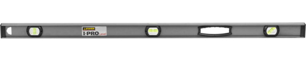 3477-120 Уровень STAYER "PROFESSIONAL" I-PROLevel, усилен рельс с ручками, утолщен особопрочн профиль, точность 1мм/м, 3 ампулы, 120см