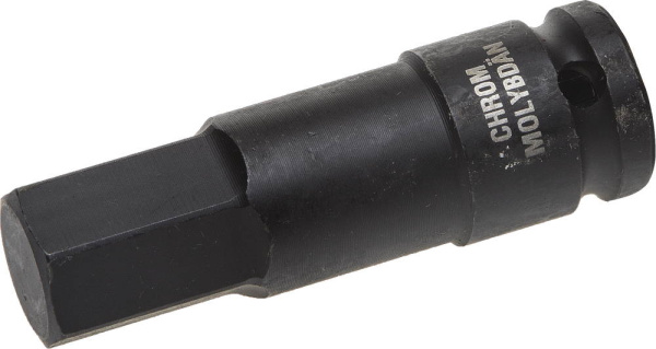 27950-19_z01 Торцовая головка KRAFTOOL "INDUSTRIE QUALITAT" ударная (1/2"), HEX, Cr-Mo, фосфатированная, H19