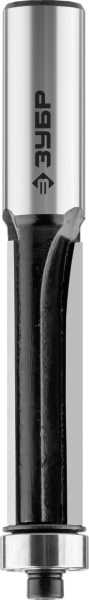 28783-12.7-38-12 Фреза кромочная прямая с нижним подшипником, D=12,7 мм, рабочая длина-38 мм, хв.-12 мм, d-12,7 мм, ЗУБР Профессионал