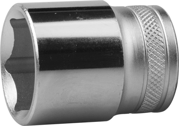 27801-24_z01 Торцовая головка KRAFTOOL "INDUSTRIE QUALITAT", Cr-V, SUPER-LOCK, хромосатинированная, 1/2", 24 мм