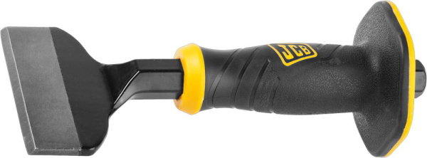 JCL008 Зубило-конопатка JCB, двухкомпонентная рукоятка с протектором, CrV cталь, 215х100мм