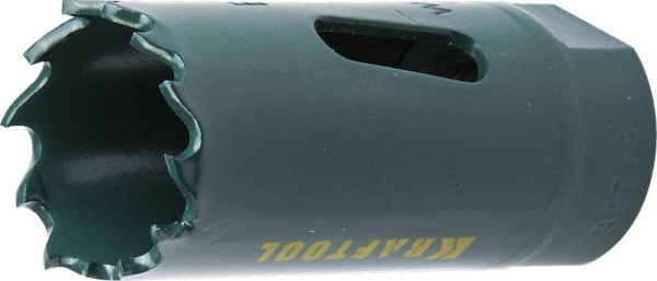 29521-019 Коронка KRAFTOOL "EXPERT" биметаллическая, прогрессивное расположение зубьев, d 19мм