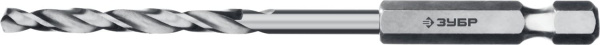 29623-3 Сверло по металлу НЕХ 1/4", шестигранный хвостовик, класс A, сталь Р6М5, ЗУБР Профессионал 29623-3, d=3,0 мм
