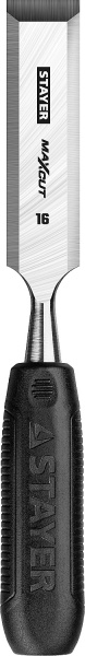 1820-16_z01 STAYER Max-Cut стамеска с пластиковой рукояткой, 16 мм