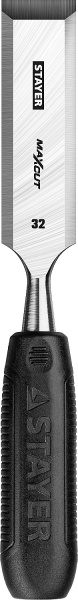 1820-32_z01 STAYER Max-Cut стамеска с пластиковой рукояткой, 32 мм