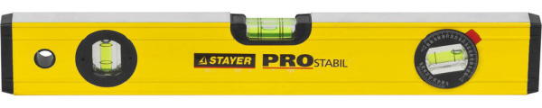 3471-040_z01 Уровень STAYER "PROFI" PROSTABIL профессион коробчатый, усилен, 2 фрезер поверхн, 3 ампулы (1 поворотная), 40 см