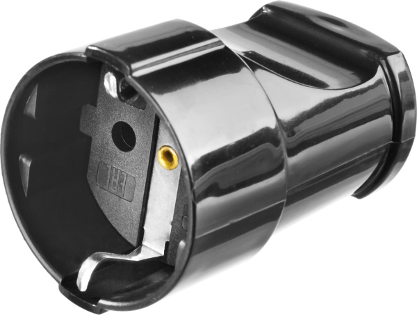 55180-B Розетка MAXElectro электрическая, 16А/220В, с заземлением, черная, STAYER