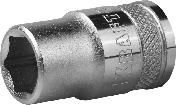 27805-12_z01 Торцовая головка KRAFTOOL "INDUSTRIE QUALITAT", Cr-V, FLANK, хромосатинированная, 1/2", 12 мм