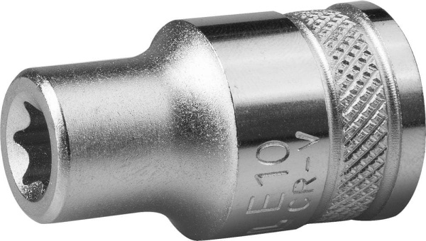 27810-11_z01 Торцовая головка KRAFTOOL "INDUSTRIE QUALITAT", Cr-V, внешний TORX, хромосатинированная, 1/2", Е 11