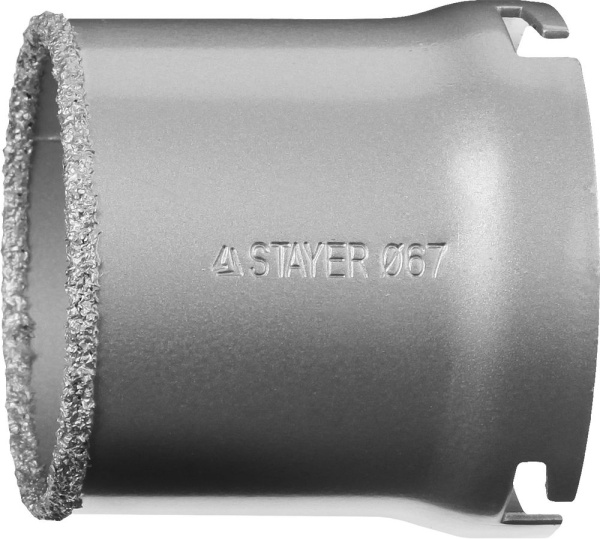 33345-67 Коронка STAYER "PROFESSIONAL" кольцевая с карбидно-вольфрамовой крошкой, d=67мм