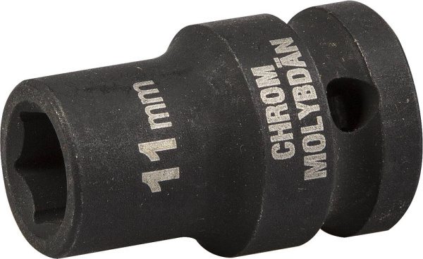 27940-11_z01 Торцовая головка KRAFTOOL "INDUSTRIE QUALITAT" ударная (1/2"), FLANK, Cr-Mo, фосфатированная, 11 мм