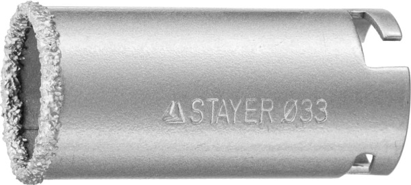 33345-33 Коронка STAYER "PROFESSIONAL" кольцевая с карбидно-вольфрамовой крошкой, d=33мм