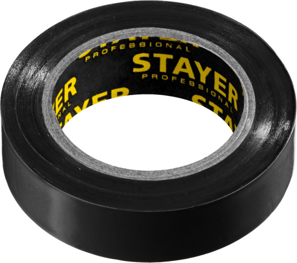 12291-D STAYER Protect-10 Изолента ПВХ, не поддерживает горение, 10м (0,13х15 мм), черная