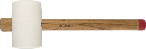 20511-900_z01 Киянка ЗУБР "МАСТЕР" резиновая белая, с деревянной рукояткой, 0,9кг