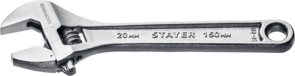 2725-15_z01 Ключ разводной MAX-Force, 150 / 20 мм, STAYER
