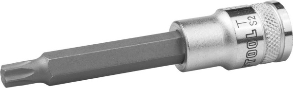 27906-45_z01 Торцовая бита-головка KRAFTOOL "INDUSTRIE QUALITAT", удлиненная, материал S2, TORX, сатинированная, 1/2", Т45