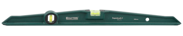 34717-060 Уровень KRAFTOOL "SUPERKRAFT-T" литой, 2 ампулы, 0,5 мм/м, 600 мм
